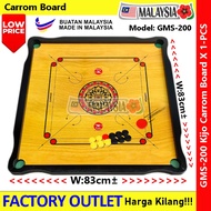 【Free Gift】 Carrom Board GMS-200 Papan Carrom Papan Kayu Carrom Wood Carrom Board Carrom Board Profe