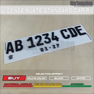 New Acrylic Car Number Plate Font