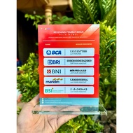 CAN REQUEST - 15x20CM BOARD FOR SHOPS, SHOPS, SHOPS, COUNTERS, ETC. THICK ACRYLIC MATERIAL