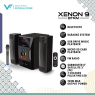 Vinnfier VF Xenon 9 BTRM 2.1 Speaker 200W Max Bluetoorh Karaoke Speaker Subwoofer Micro SD Card USB 