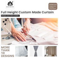 BlackPeacock【Pre Order】Blackout Curtain Full Height 260~310cm/Customized/Sunblock Curtain/ Free Size