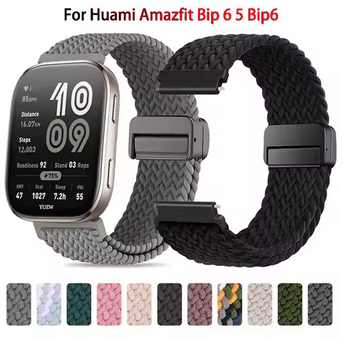22mm 20mm Braided Magnetic Strap For Amazfit Bip 6 5 Band Bracelet For Amazfit BALANCE/Pace/Stratos 