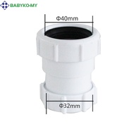 <babyko> Pipe Extension Connector 40mm Female to 32mm Female Reducer Straight Pipe