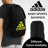 ADIDAS Basic Sports Backpack / Solar Orange / Shock Pink / Solar Blue / Solar Yellow