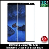 Tempered Glass for Samsung Galaxy S9 &amp; S9+ / Full Screen / Black Bezel