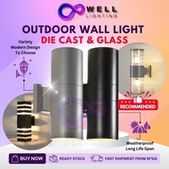 🔥HOT🔥Lampu Dinding Outdoor Wall Light Waterproof Weatherproof IP65 E27 Holder Up Down Lamp LED Light