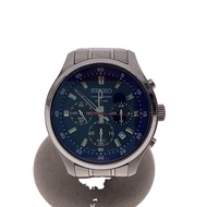 SEIKO Men's Watch Chronograph Quartz Analog -- BLU SLV 4T53-00B0