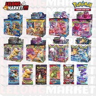 10/9pcs Per Pack Pokemon Trading Card Game Sun&amp;Moon Silver Tempest Paldea Evolved Pokemon Cards Hidden Fates 宝可梦卡牌