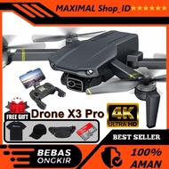 Termurah! New Drone X3 PRO 4K EIS 28 Min GPS BRUSHLESS DRONE MURAH