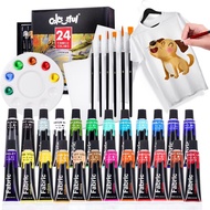 Fabric Paint Set for Clothes - Permanent Textile Paint Puffy Paint Kit for Shoes, Canvas