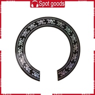 WIN Hard PVC Circle Sound Hole Rosette Inlay for 38 39 inch Acoustic Guitars Decal