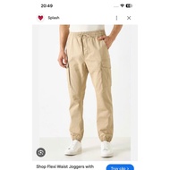 Excellent 0ld.Navy* men's khaki jogger pants with elastic waistband
