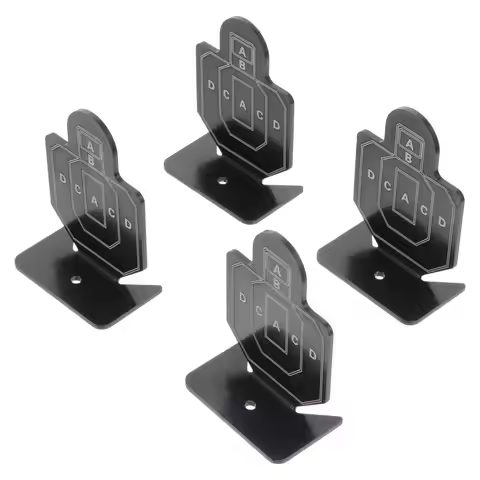 4Pcs Shooting Training Targets Aluminium Alloy Practical Outdoor Exercise Improve Aiming Skills Fami
