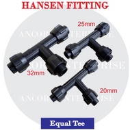 Hansen Fitting Equal Tee (20mm/25mm/32mm)