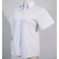Short-sleeved white shirt, for female elementary, middle, and high school students. 1st-class, short