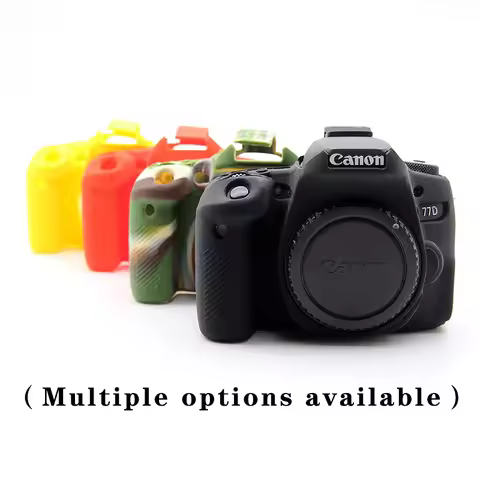 Camera Soft Silicone Skin Cover for Canon 5D4 5D3/5DS/5DR 6D 80D 70D 800D 77D 200D 90D 1300D/1500D 3