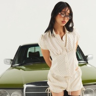 ÉTOILE BNK LOLITA TOP เสื้อคอปกดีลาย POLKA DOT มาพร้อมดีเทลกระดุมปั๋ม (สินค้าพรีออเดอร์)