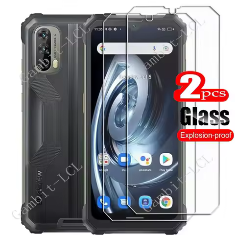 2PCS FOR Blackview BV7100 6.58" HD Tempered Glass Protective On BlackviewBV7100 BV 7100 Phone Screen
