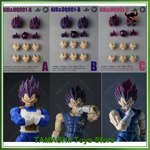 Air&OQ Studio Ultra Ego Vegeta Dragon Ball Shf Head Accessories Air OQ Vegeta Action Figurine Custom