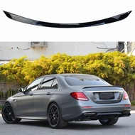 For Mercedes Benz E Class W213 E200 E300 E400 E550  2017-2020 Carbon Fiber Car Spoiler Black Color S