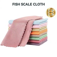 Kitchen Rag Fish Scale Cloth Home Cleaning Cloth Dish Cloth Dishwash Cleaning Wipes  For Cleaning Window Glass Car Floor Rags Bowl Dish Ceramic Tile Wipe Duster