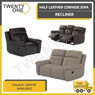 Twentyone COWHIDE LEATHER SOFA (1 SEATER /2 SEATER /3 SEETER /4 / 2+L / 3+L SEATER AVAILABLE)