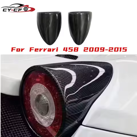 Suitable for Ferrari 458 2013-2016 Carbon Fiber Taillight Cover Fog Light Frame Body Kits Trim Car A
