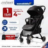 MAMAKIDDIES Aviant Stroller Lightweight Foldable Compact Cabin Size Luggage like handle Baby Strolle
