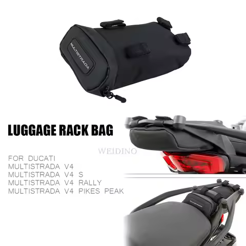 Motorcycle Luggage Rack Bag Waterproof Bag For Ducati Multistrada V4 / V4 S / Pikes Peak / Rally