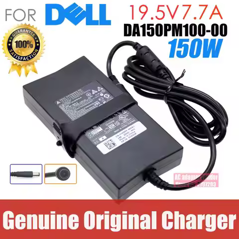 Original AC adapter PA-5M10 DP/N 0J408P DA150PM100-00 FOR DELL ALIENWARE M11X R2 R3 M14X 19.5V 7.7A 