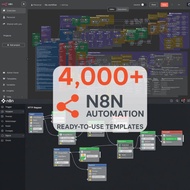 4,000+ N8N Ready-to-Use Templates Workflow Bundle All-in-One Social Content Worldwide Automation