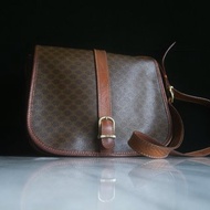 【老時光 OLD-TIME】早期二手老包義大利製CELINE老花肩背包