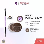 SOMETHINC [2 PCS] Paket Alis Cetar-Anti Pudar (Brow Pomade + Eyebrow Brush)