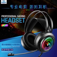 headphone ZH-712 Headset Computer Game Headset Internet Cafe Gaming Voice Teaching Online Class Comp