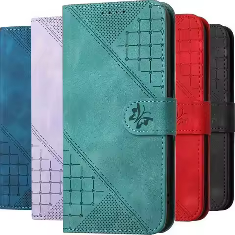 Cute Line Butterfly Leather Case For Oneplus One Plus ACE 2V 12 11 9R 9 8 Pro Nord 3 N100 N200 2 CE 