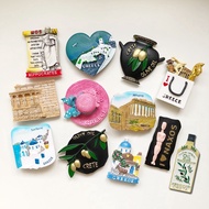 Travel Souvenirs 3D Resin Fridge Stickers Athens Greece Santorini Kos Island Election Temple Refrige