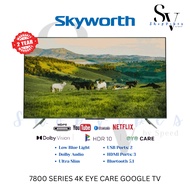 SKYWORTH 50" 55" 4K EYE CARE GOOGLE TV 7900 SERIES 120HZ TURBO MOTION