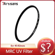 7artisans 46-82mm MRC UV Protection Lens Filter for Camera Photography with K9 Optical Glass Double Sided18 Layers 6016 Aluminum