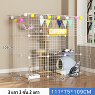 คอกน้องแมว คอกกรงสัตว์เลี้ยง DIY คอกกรงแมวและสุนัข คอกสัตว์เลี้ยง กรงหมา ประกอบง่าย ทนนาน จัดเก็บสะด