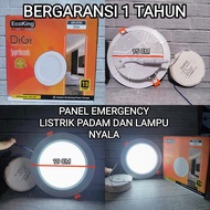 ECOKING DIGI EPL3115 DOWNLIGHT EMERGENCY LED PANEL LIGHT 15W 15 WATT Baterai Lampu Putih