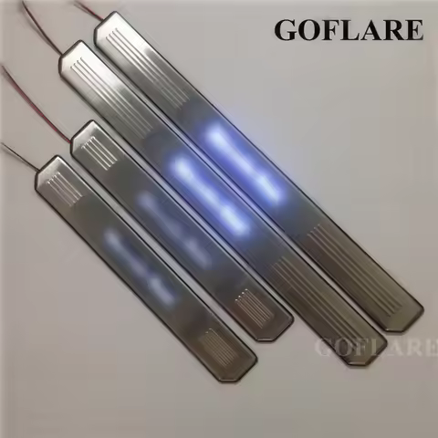 Car Accessories For Mercedes Benz AMG W219 C219 W211 S211 W202 S202 W203 LED Door Sill Scuff Plate S