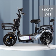 จักรยานไฟฟ้า สกู๊ตเตอร์ไฟฟ้า รุ่น Electric Scooter A2 พร้อม Battery 12V สำหรับผู้ใหญ่และเด็ก รับน้ำหนักได้ 150 kg. (พร้อมเบาะซ้อนและตะกร้าพร้อมกระจก) MOTOR 500W