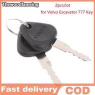 hewoodfameing 2pcs for Volvo Excavator Heavy Equipment Ignition Loader Dozer Key-Fits -777 Key EN