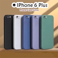 【Case Home】For IPhone 6 Plus Case Drop and wear resistant Silicone Full Cover Case Classic Simple Solid Color Phone Case Cover