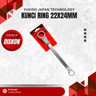 KeyYukido Ring 22 x 24 mm Ended Wrench Spanner Box 22mm x 24mm