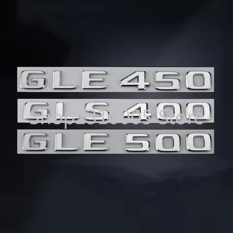 2016+ Chrome Trunk Letters Sticker Emblems for GLE Class GLE300 GLE350 GLE400 GLE450 GLE500 GLE550 V