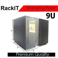 RackIT 19" 9U Floor Stand Rack - 467mm(H) x 550mm(W) x 500mm( D) - 9U Rack With Roller - 9U Server R