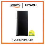 Hitachi RVG690P7MS - GBK/GGR/GPW 550L Top Freezer Fridge R-VG690P7MS