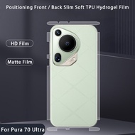Hydrogel Film For Huawei Pura 70 P 70 Pro Plus Pro+ Ultra P70Pro P70ProPlus P70Ultra Positioning Fro