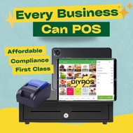 DIYPOS Loyverse Tablet POS Full Set POS System POS Sistem Set Penuh Cahier Machine Retail F&B